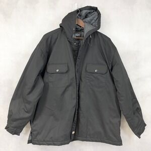 Dickies Mens Hooded Jacket Size XL Workwear Utility Insulated Cold Weather Urban